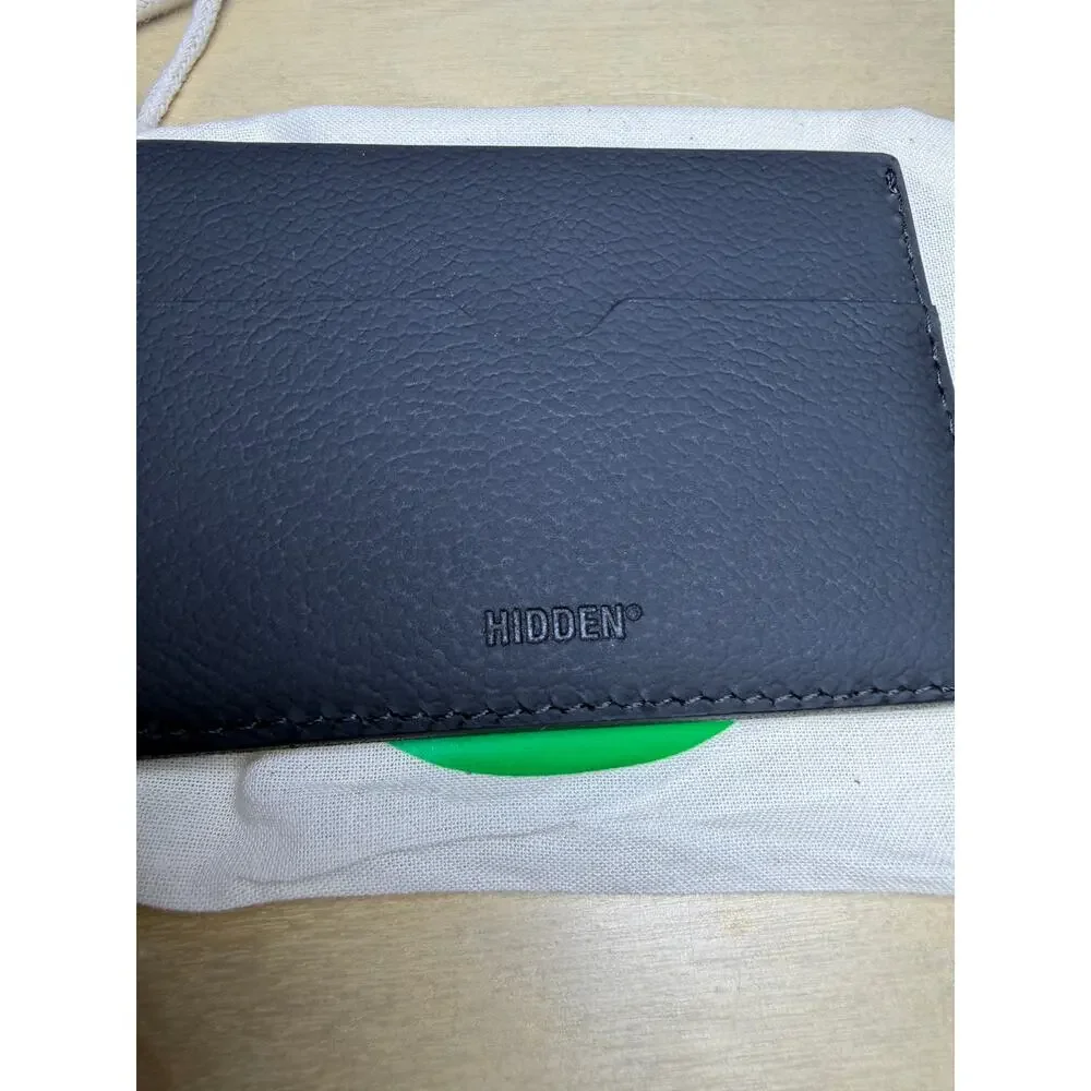 Hidden NY Card Holder Black Green Leather OS Brand New